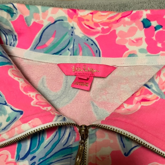 Lilly Pulitzer XL Pinking Positive Leona Full Zip Jacket Floral Print - Picture 9 of 9